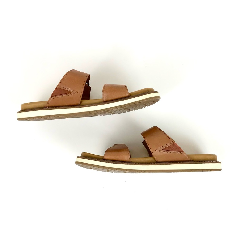Keen Women’s Lana Double Strap Tan Leather Slide Sandals Size 9 - Picture 11 of 16